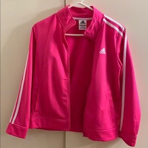NEW Adidas pink zip up sweater
